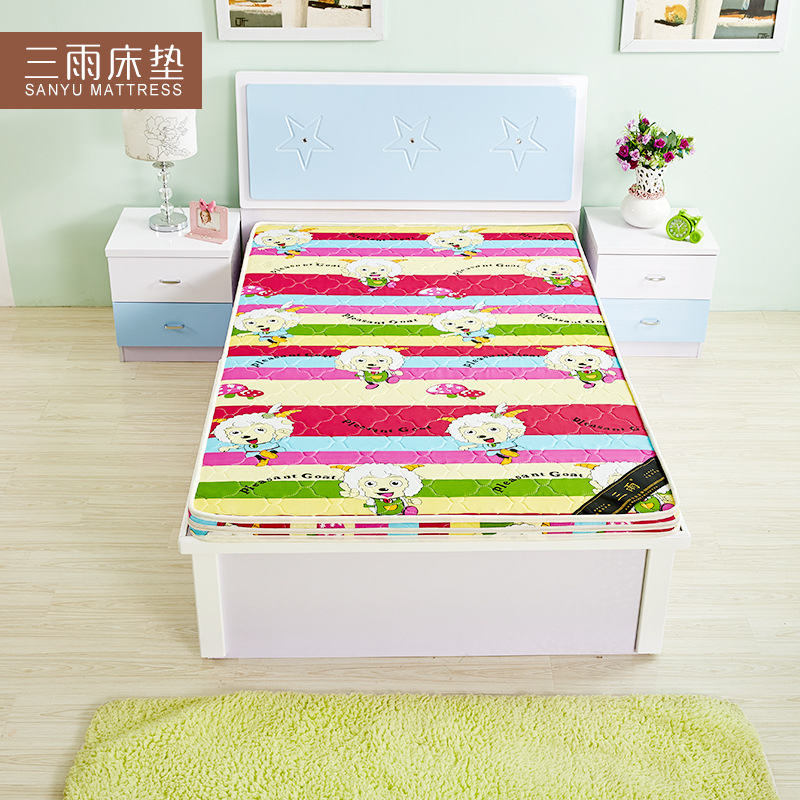 儿童天然椰棕床垫宝宝薄床垫学生床褥硬棕单人双人折叠硬棕垫定做