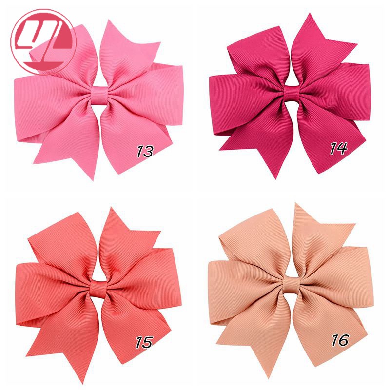 Wholesale Large Handmade Ribbed Ribbon Fishtail Bow Children's Headdress display picture 4