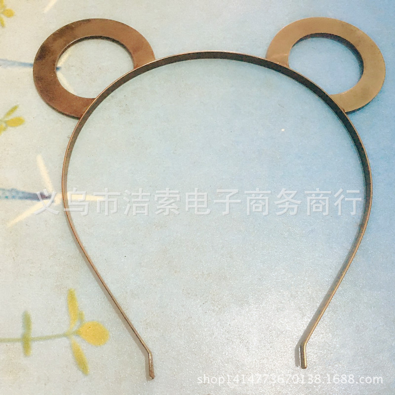 韓版DIY手工材料 生産銷售各種金屬貓耳朵牛角波浪發箍 專業定做