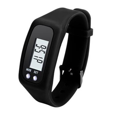 硅胶lcd跑步计步器手表韩版爆款多功能学生运动走路计步电子手表|ms