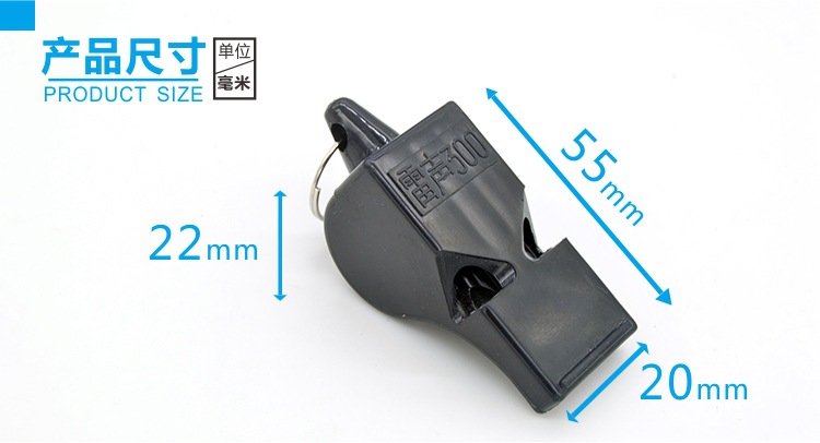 Silbato de plástico “Thunder”, alta frecuencia, colores variados, para deportes