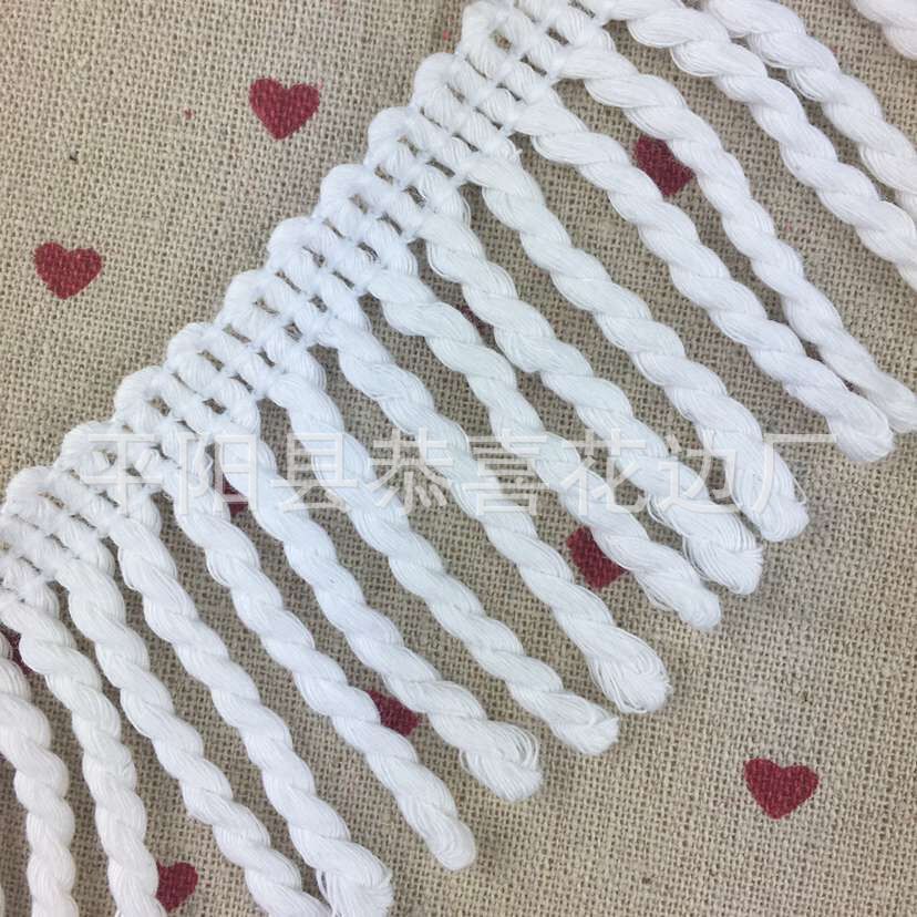 6公分涤棉排须细款