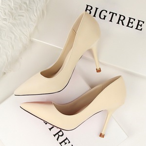 1011-1 han edition fashion contracted fine with high heels suede shallow mouth pointed sexy show thin professional OL wo