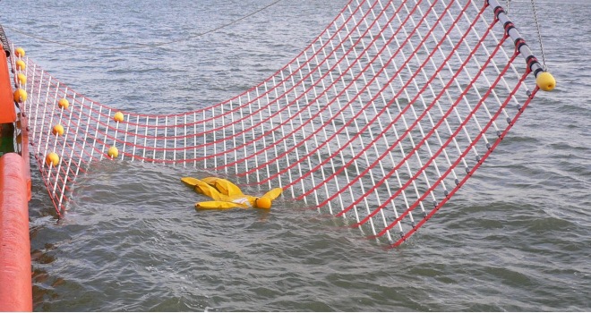 船用救生攀爬网1*2m 多功能船用救捞网 救捞铲网