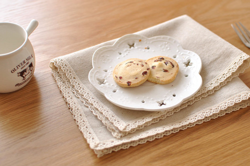 Cotton and Linen Fabric Western-style Tablecloth, Direct Manufacturer Supply, Japanese Minimalist Creative Cup Mat Office Mat