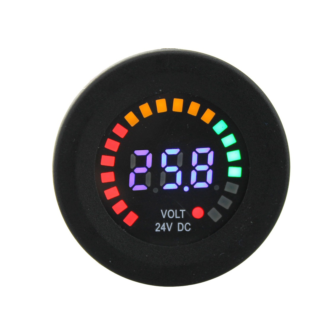 跨境供应 24V dc 彩屏电压表  环保材质车用 数显表 改装式|ms