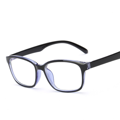 Anti-radiation glasses for men and women, anti-blue light, no degree, flat eye protection, myopia, computer mobile phone, Korean version eye frame for women, trendy