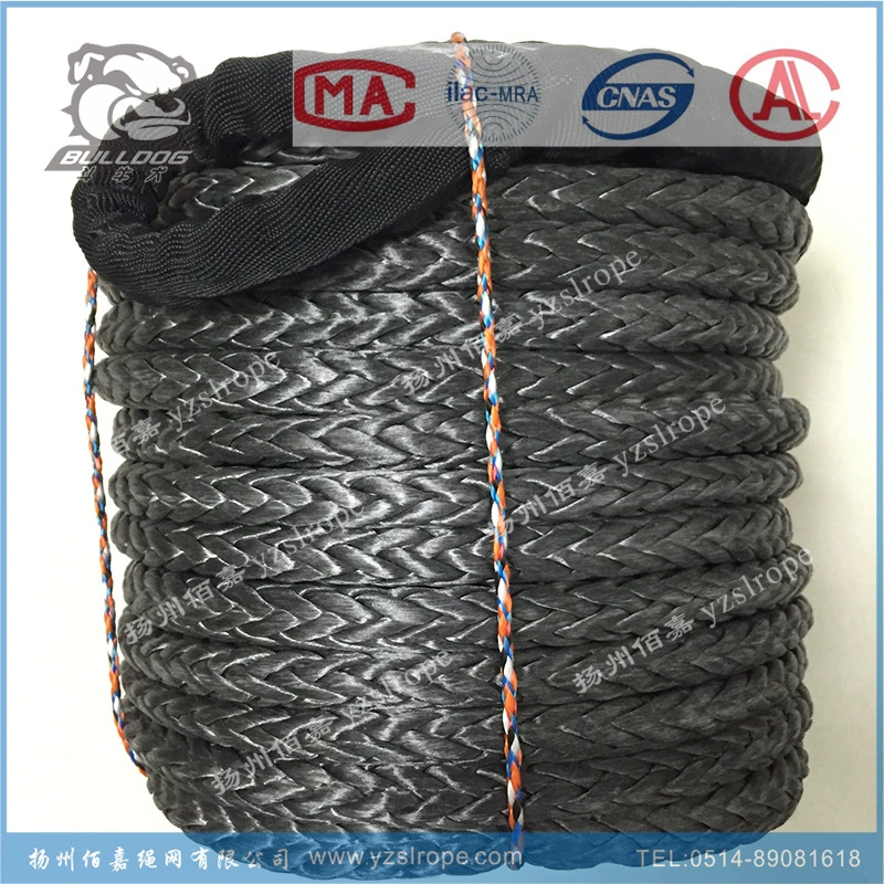 16 мм сверхвысокомолекулярный полиэтиленовый трос механическая лебедка трос модифицированный автомобиль 21 тонна