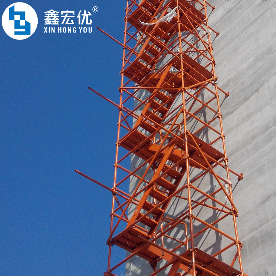 施工安全爬梯 桥梁墩柱施工梯 宏优金属 铸就安全 安全爬梯