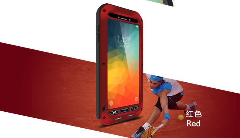 LOVE MEI Powerful Water Resistant Shockproof Aluminum Metal Heavy Duty Case Cover for Samsung Galaxy Note 5