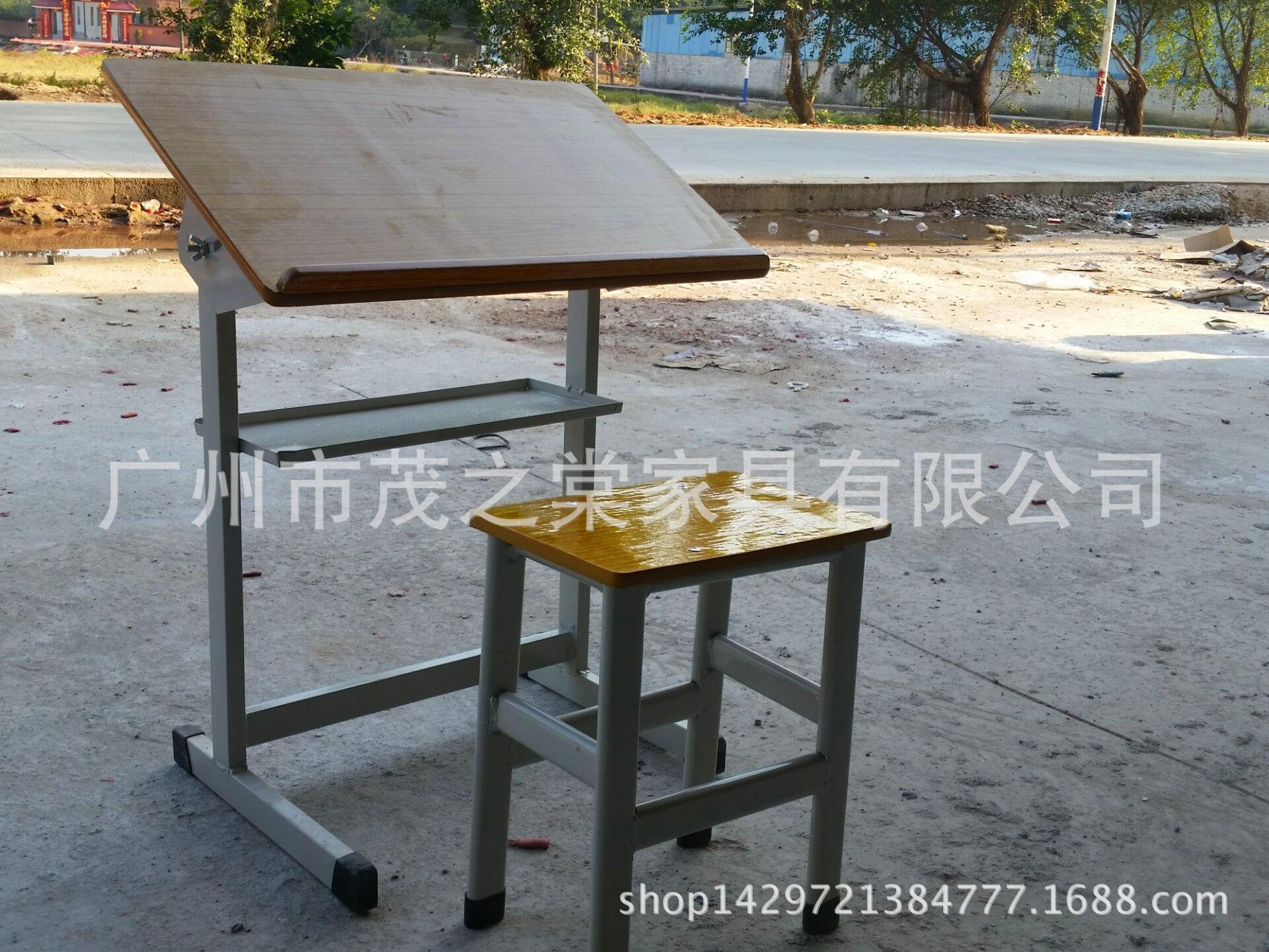 School student art desk and chair painting desk outdoor sketch desk and chair classroom art desk wholesale factory direct sales