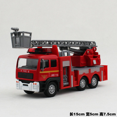 eti儿特爱合金模型车玩具消防车运输车电子回力车儿童玩具车