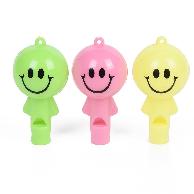 Горячая продажа подарочная игрушка для путешествий на открытом воздухе спасательная печать смайлик ультразвуковой свисток