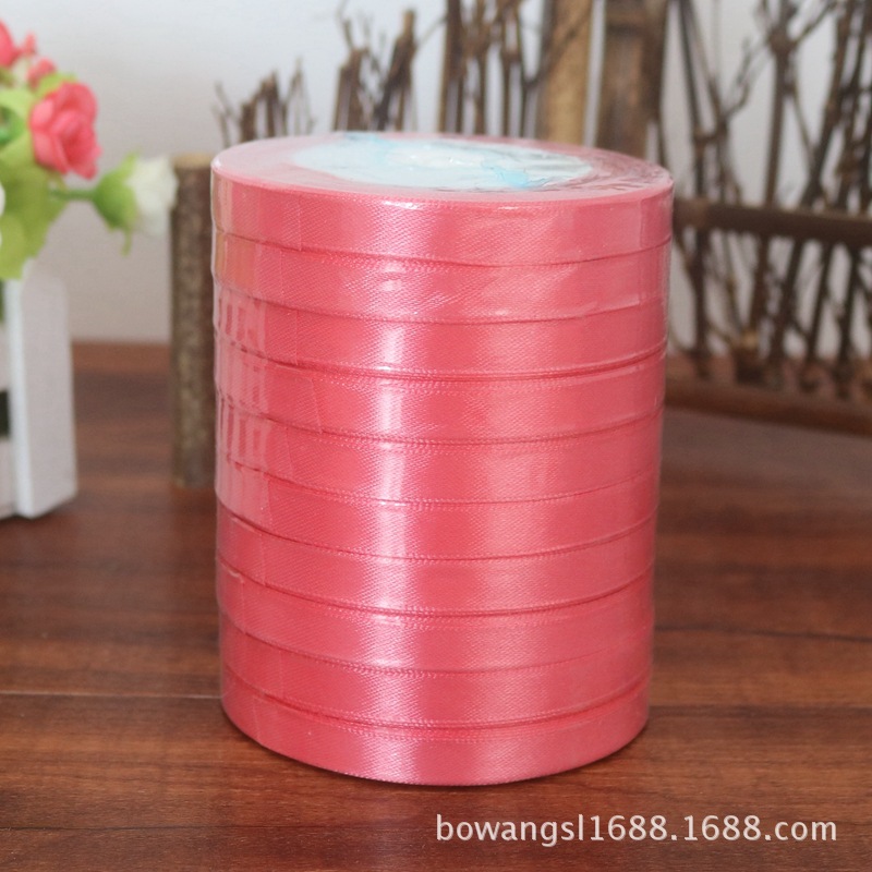 Yiwu venta al por mayor 1cm cinta regalo flor embalaje pastel hornear decoración cinta DIY casual multicolor