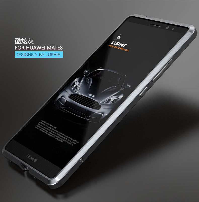 Luphie Blade Sword Slim Light Aluminum Bumper Metal Shell Case for Huawei Mate 8