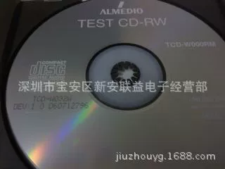 ABEX тестовый диск для поставки TCD-W032W поверхность вибрация 1.0 мм тестовый диск CD-RW формат