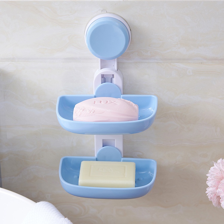 包邮2只装肥皂盒皂架创意家居日用品浴室皂托壁挂双层沥水香皂盒