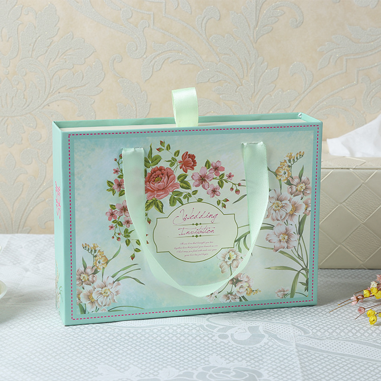 marry gift Packaging box Customized new pattern fresh Floret Wedding Box Gift box Yiwu Jubilation Packaging box