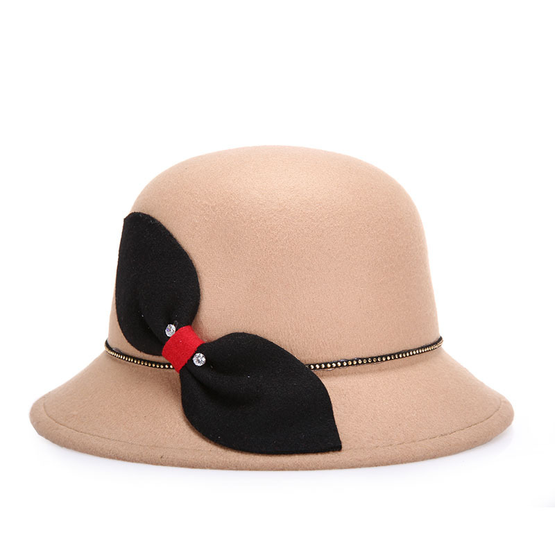 2020 otoño nuevo sombrero de lana sombrero de moda sombrero de mujer sombrero de cuenca fabricantes poderosos entrega de una pieza