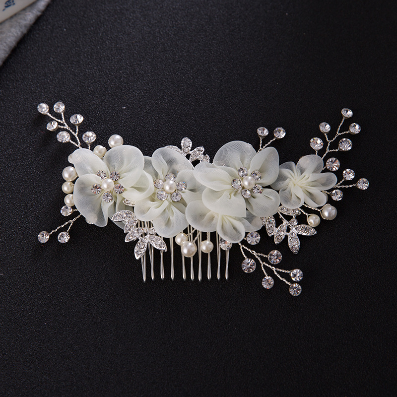 Hairpin hair clip hair accessories for women Style Niang headdress hair comb alloy Niang water diamond haircomb wedding accessories