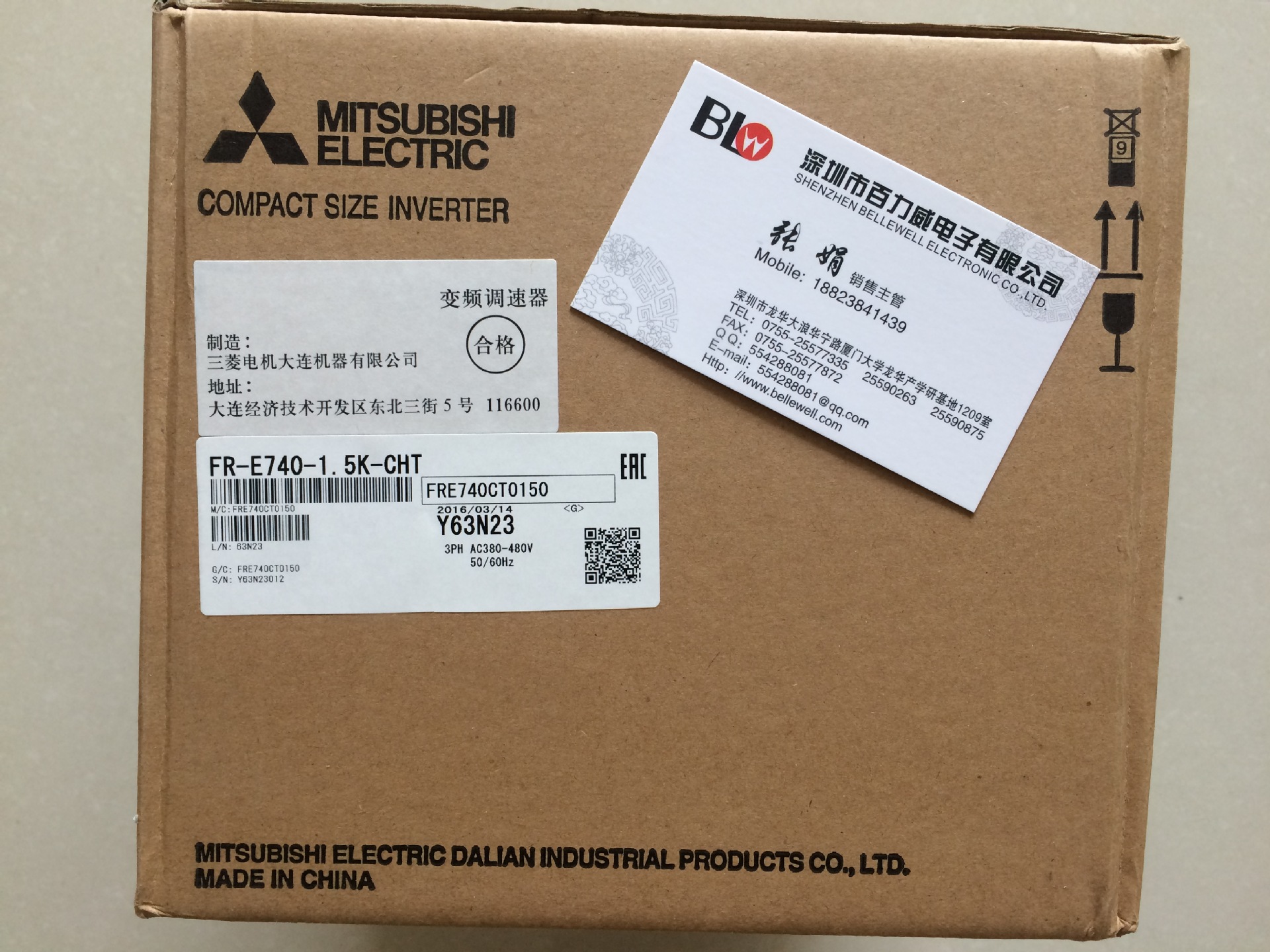 FR-E740-1.5KW 供应日本三菱变频器 原装进口