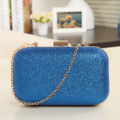 新款妈咪化妆包女2020跨境货源磨砂宴会包金属夹子链条包热卖H160