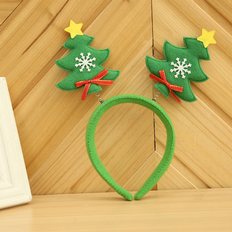 Factory Wholesale Christmas Decoration Supplies Party Props Christmas Head Band Spring Double-headed Buckle Hair Accessories Holiday Gift display picture 13