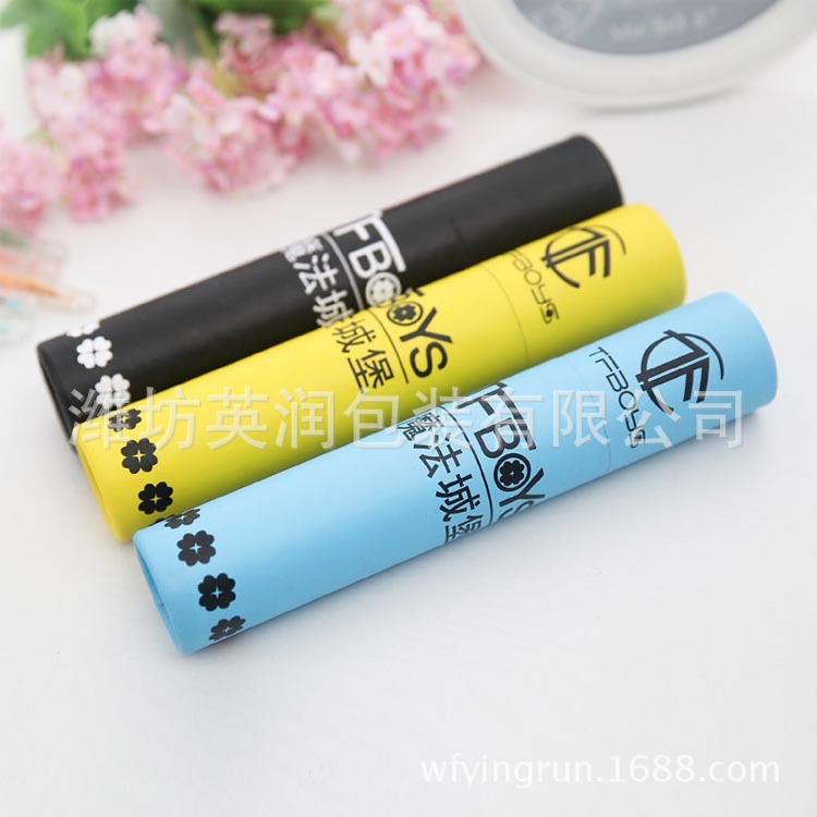 供应纸罐 纸筒挂历筒 字画筒 珠宝首饰黑色特种纸烫红金圆盒