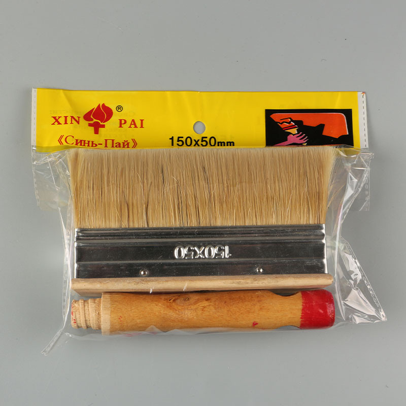 工厂厂家批发加厚外贸木柄天花板墙刷烧烤油漆猪鬃清洁刷