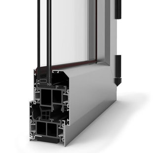 大断桥铝65单扇平开耐火窗