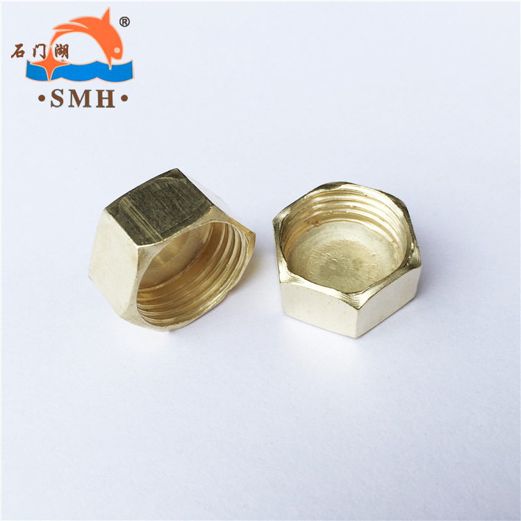 工厂直销 4分铁内堵头 DN15镀金色/仿黄铜内丝堵帽 水暖铁配件