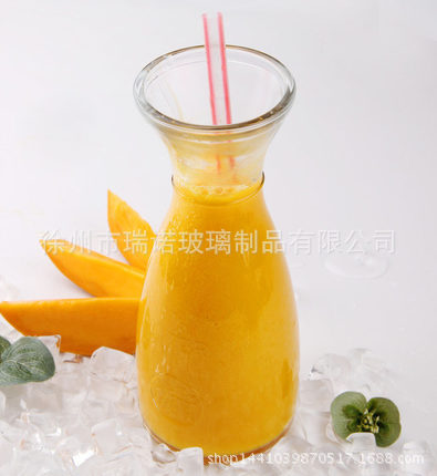 水壶 玻璃饮料瓶 玻璃果汁瓶玻璃果汁杯柠檬水瓶冰桔瓶果酒壶玻璃