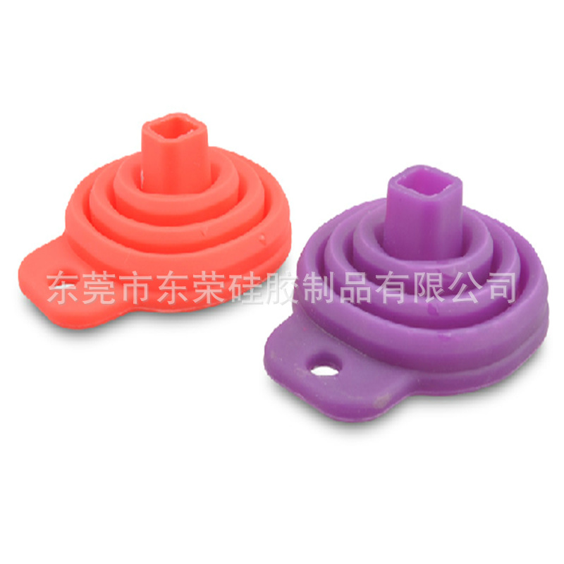 多功能硅胶漏斗折叠漏斗便携式伸缩漏斗批发