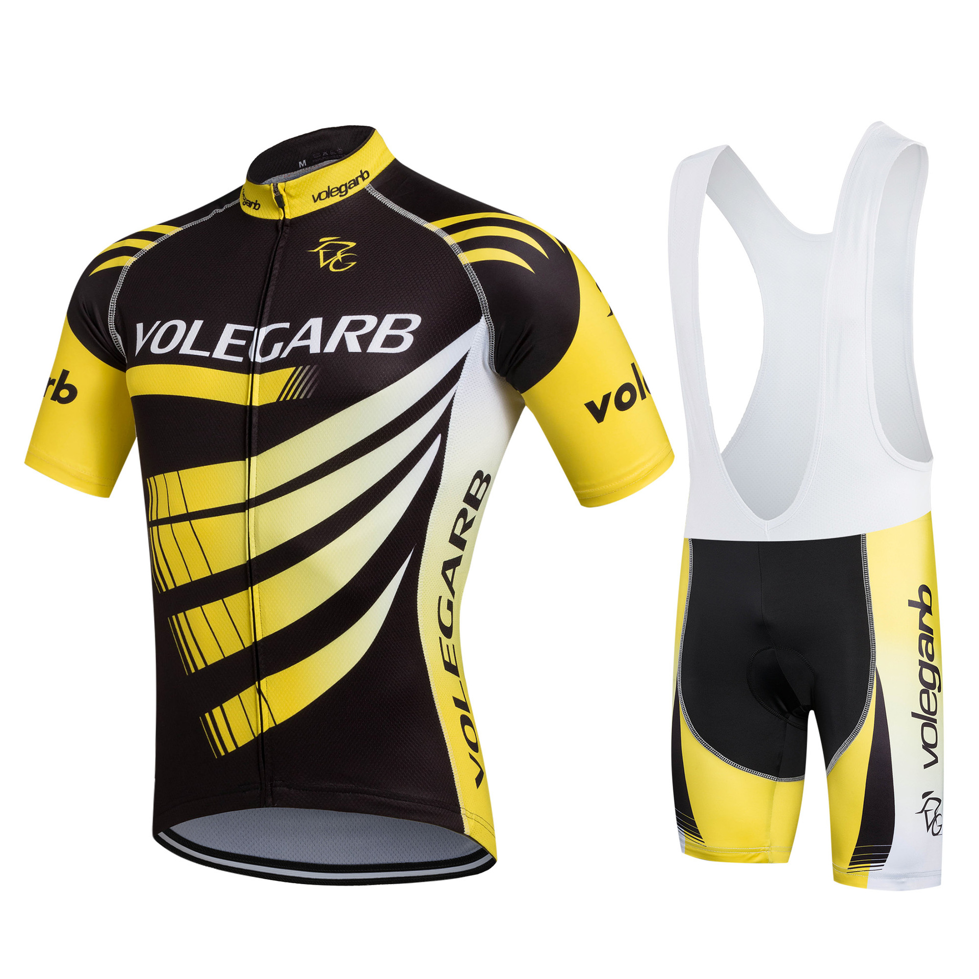 自主品牌volegarb骑行服装吸汗透气短袖骑行背带服套装