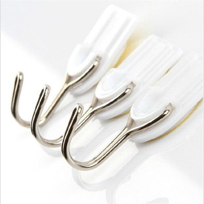 创意塑料无痕挂钩 塑料粘钩门后挂衣钩 可承重两公斤 一件代发