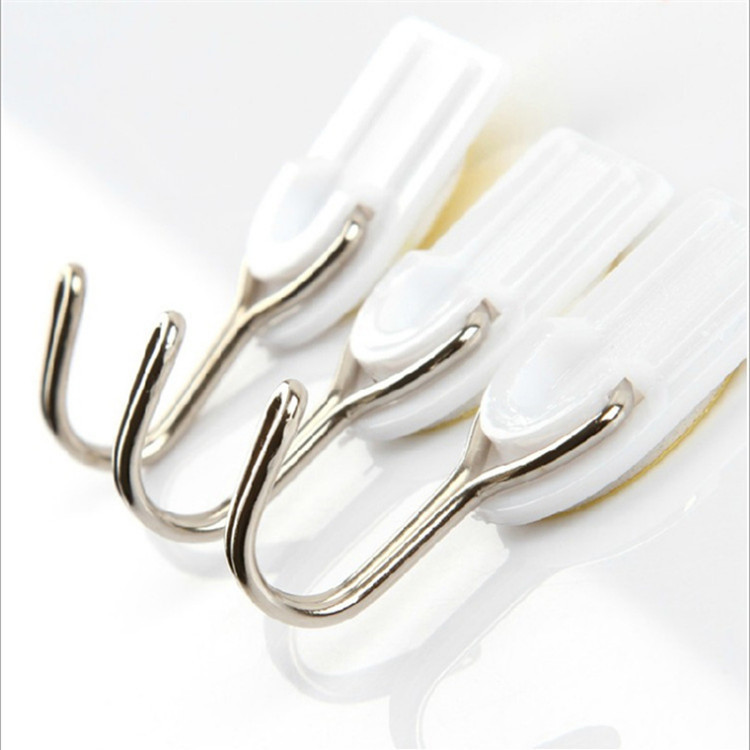 创意塑料无痕挂钩 塑料粘钩门后挂衣钩 可承重两公斤 一件代发