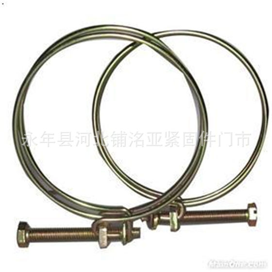 Hebei Yongnian manufacturers supply double wire throat hoop iron wire throat hoop galvanized double wire throat hoop clamp