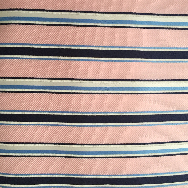 色织提花面料 平纹桑蚕丝条纹布料 四季领带领结装饰用布批发