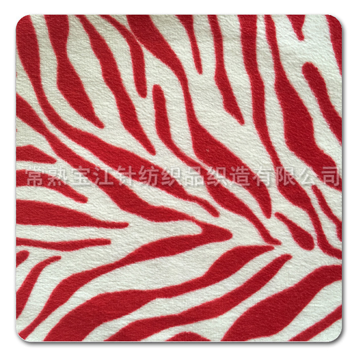 【印花纺棉天鹅绒】供应 全涤提花天鹅绒 仿棉绒印花 弹力天鹅绒