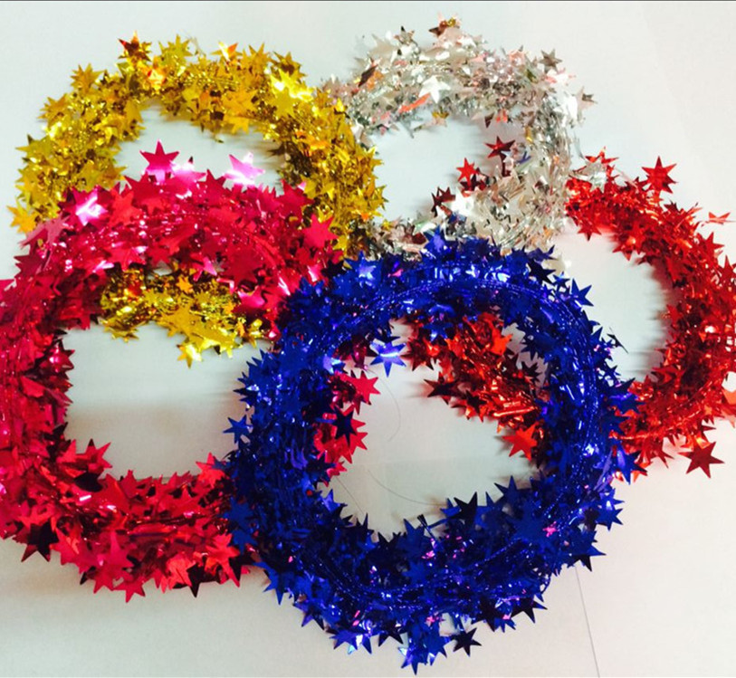 Christmas star vine barci tape flower ribbon decoration decoration…