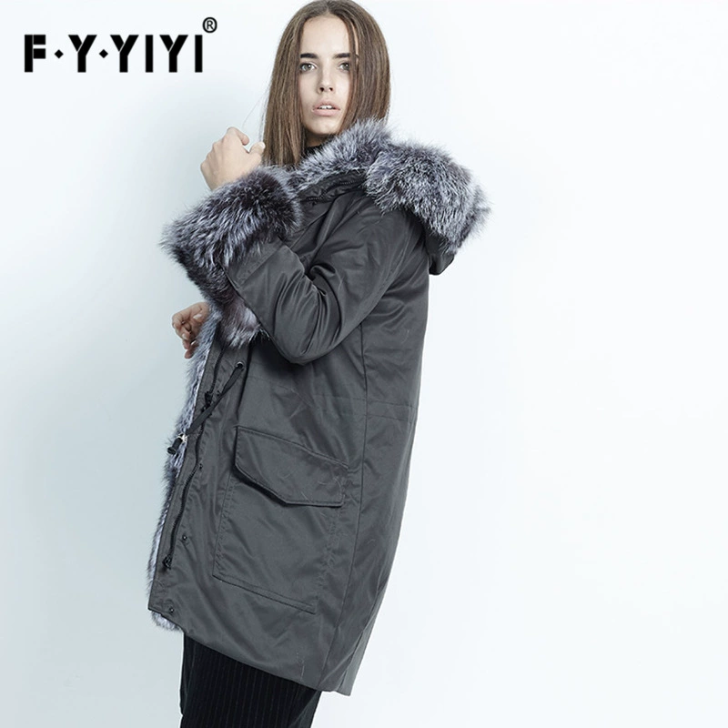 Elite big long down jacket, European style, mid-length, increased thickness