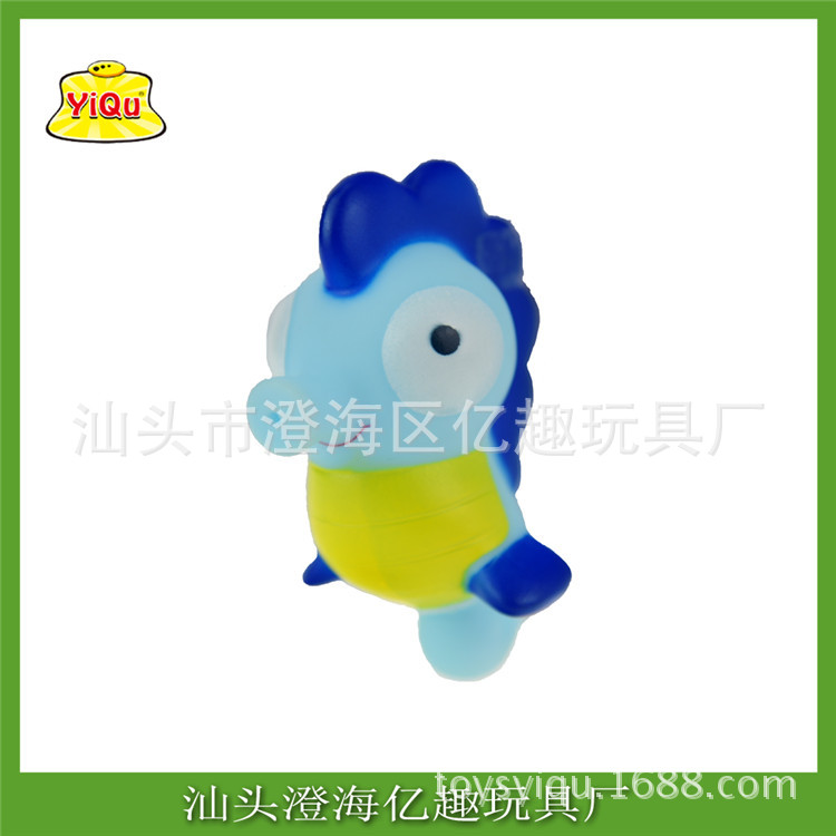 搪膠游泳洗澡吸噴戲水兒童玩具 卡通海洋動物6六只裝浴室