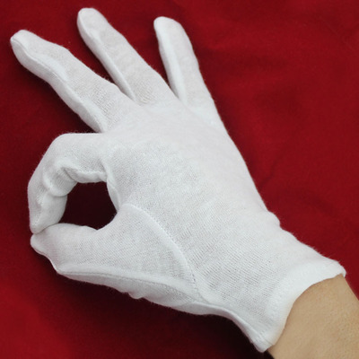供应全棉精密劳保作业手套 女士保湿纯棉手套 量大从优