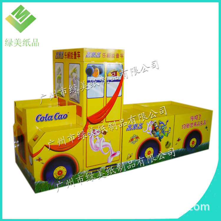 创意纸堆头 玩具促销纸堆头 超市促销纸地堆  广告纸堆头