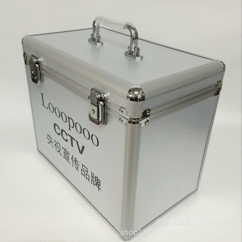 铝合金小型便携手提工具箱多功能全套工具收纳箱家用品牌宣传箱