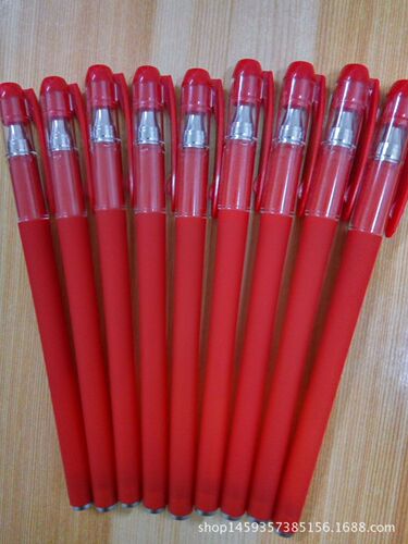 Black matte gel pen wholesale student exam business signature pen blue 0.5mm bullet red water pen