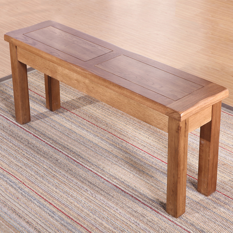 European style solid wood Long benches multi-function Simple stool Modern simplicity White oak Meals stool Manufactor wholesale On behalf of