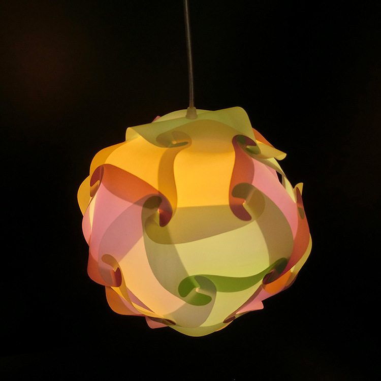 Iq Ball Lampshade Colorful Spherical Lampshade Lamp Accessories DIY Puzzle Lampshade Translucent Chandelier