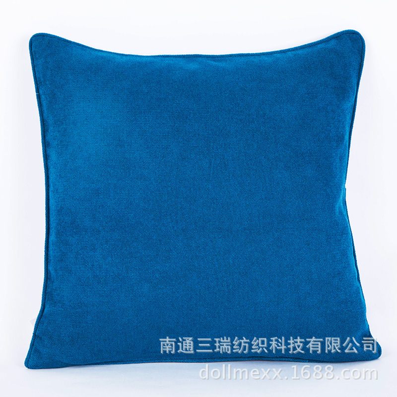 厂家批发厚款棉麻抱枕靠垫 汽车用品麻布纯色靠枕 c-10545