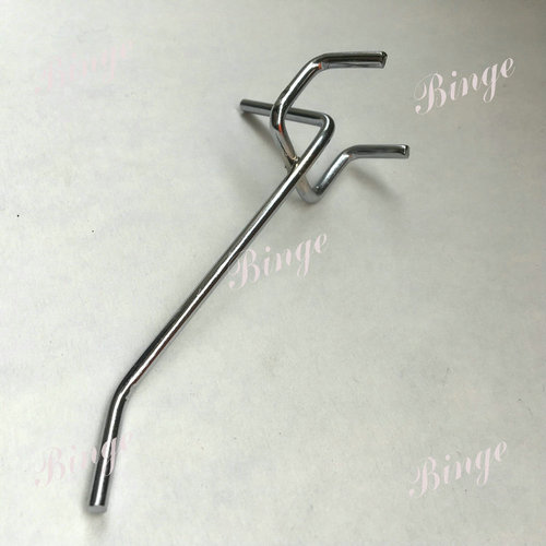 Hole Punch Hook, Supermarket Metal Triangle Hook, Chrome Hole Plate Hook, Mobile Phone Accessory Decorative Hook
